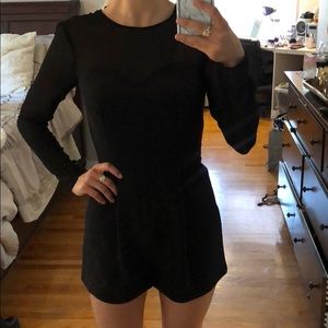 Asos black romper size 4